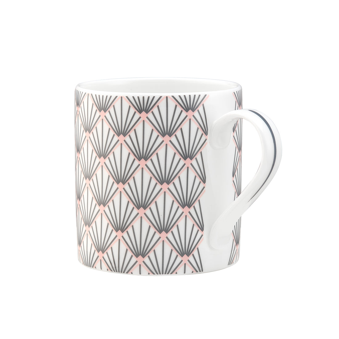 Petite Zighy Mug in Grey & Blush Pink