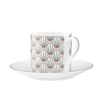 Zighy Espresso Cup & Saucer in Grey & Blush Pink