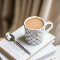 Petite Zighy Mug in Grey & Blush Pink