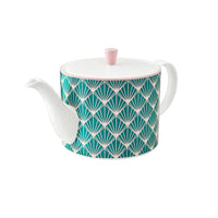 Zighy II Teapot in Teal & Blush Pink - 1L