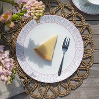 Ebb Teaplate in Pink & Turquoise