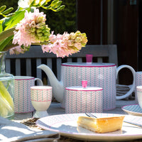 Ebb Egg Cup in Pink & Turquoise