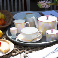 Ripple Teapot in Pink & Yellow - 1L