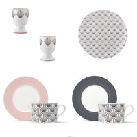 Zighy Breakfast in Bed Gift Set in Grey & Blush Pink