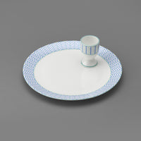 Ebb Teaplate in Blue & Turquoise