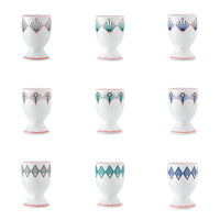 Gatsby Egg Cup in Grey & Blush Pink