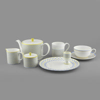 Ripple Teapot in Yellow & Blue - 1L