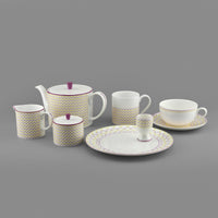 Ripple Teapot in Pink & Yellow - 1L