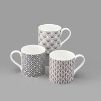 Peacock Mug in Grey & Blush Pink