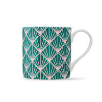 Zighy II Mug in Teal & Blush Pink