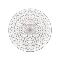 Ripple Teaplate in Grey and Blush