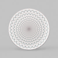 Ripple Teaplate in Grey and Blush