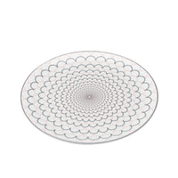 Ripple Teaplate in Grey and Blush