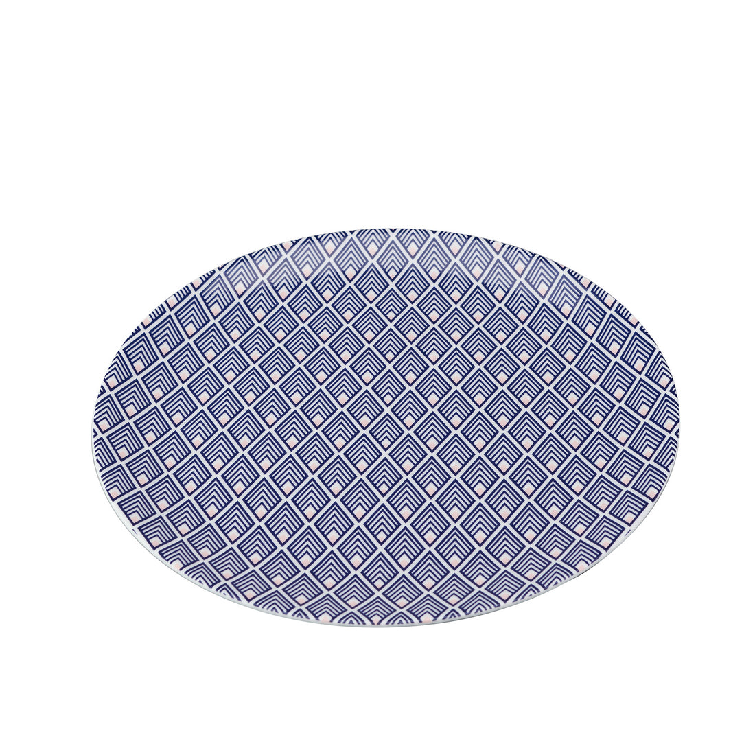 Gatsby Teaplate in Blue and Blush