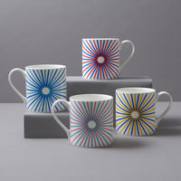 Burst Mug in Yellow & Blue