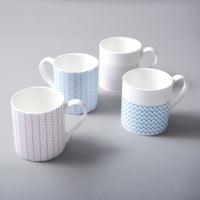 Ripple Mug in in Pink & Turquoise