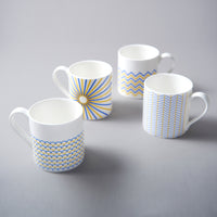 Ripple Mug in Yellow & Blue