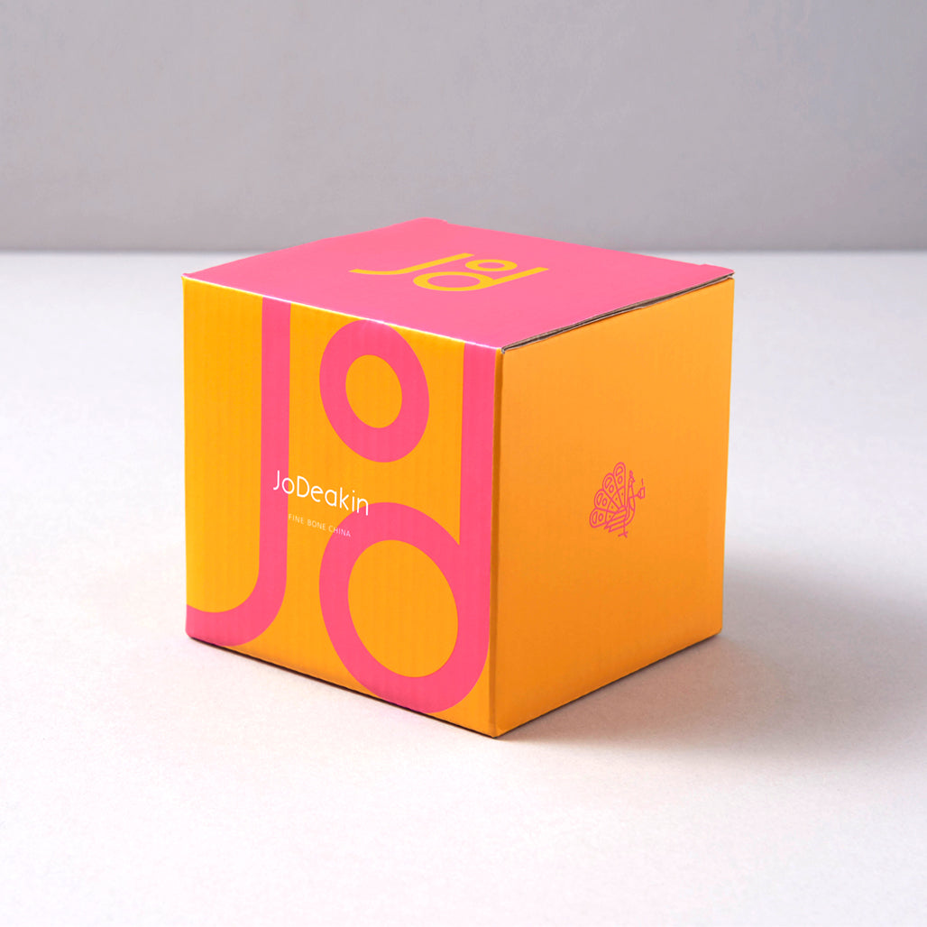 Wave Mug in Pink & Yellow