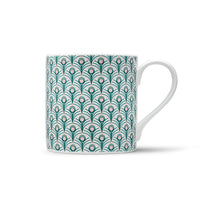 Peacock Linen Tea Towel & Mug Gift Set