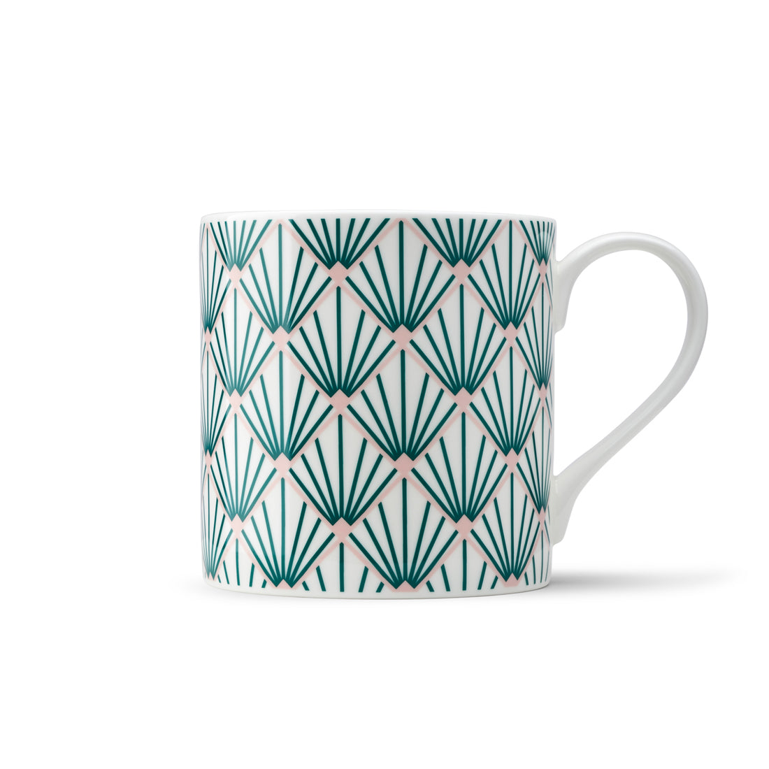 Zighy Mug in Teal & Blush Pink