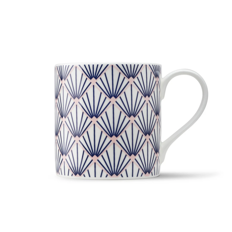 Zighy Mug & Egg Cup Gift Set in Blue & Blush Pink