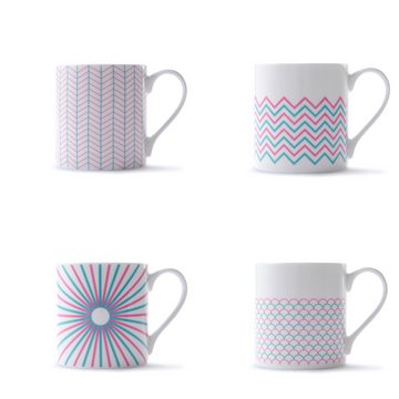 Pink & Turquoise Mug Gift Set