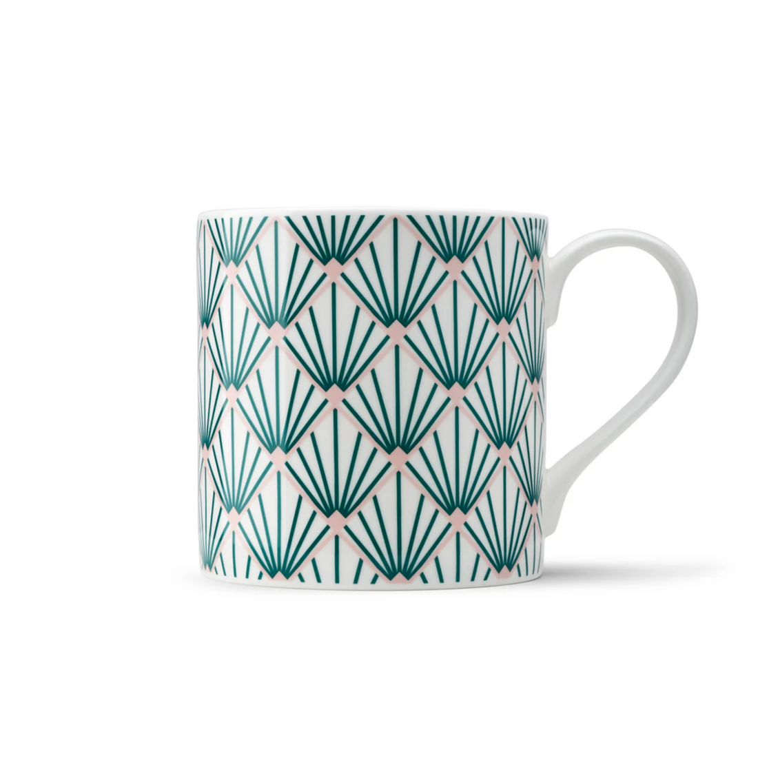 Zighy Mug & Egg Cup Gift Set in Teal & Blush Pink