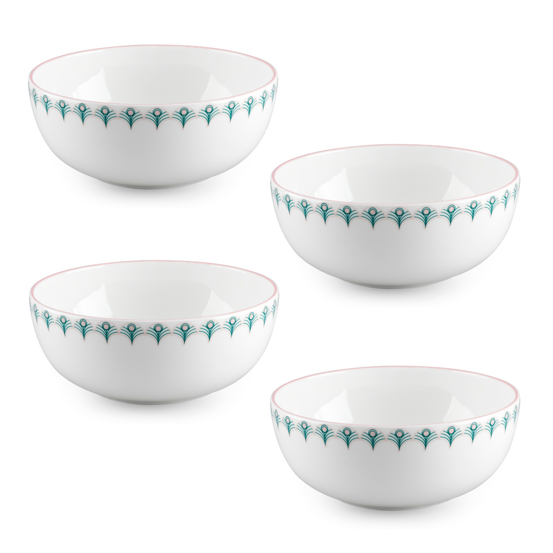 Peacock 14cm Small Bowl (Set of 4)