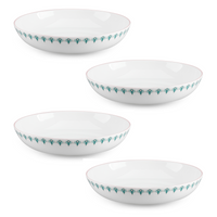 Peacock 24cm Large Bowl (Set of 4)