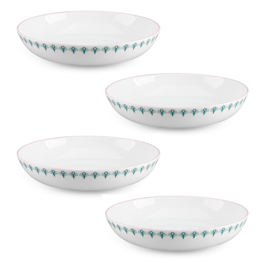 Peacock 24cm Large Bowl (Set of 4)