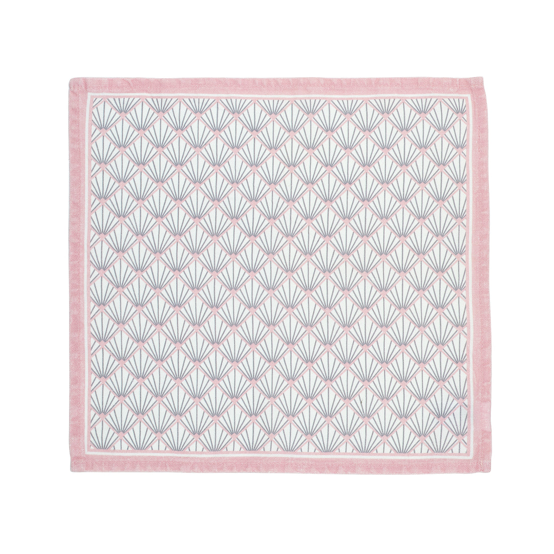 Zighy Linen Napkin Set in Grey & Blush Pink