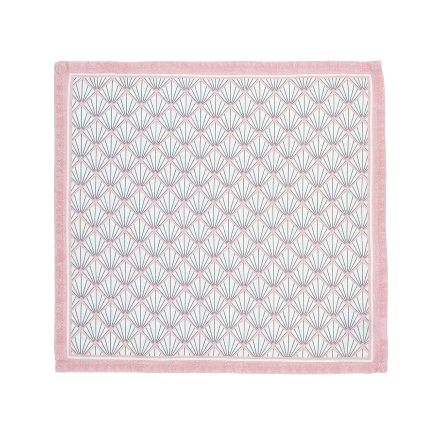 Zighy Linen Napkin Set in Grey & Blush Pink