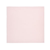 Peacock Linen Napkin Set in Teal & Blush Pink