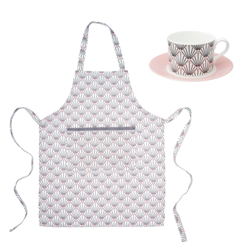 Zighy Linen Apron & Tea Cup Gift Set