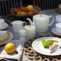 Ripple Teapot in Yellow & Blue - 1L