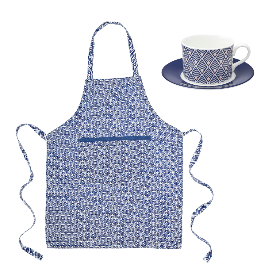 Gatsby Linen Apron & Tea Cup Gift Set