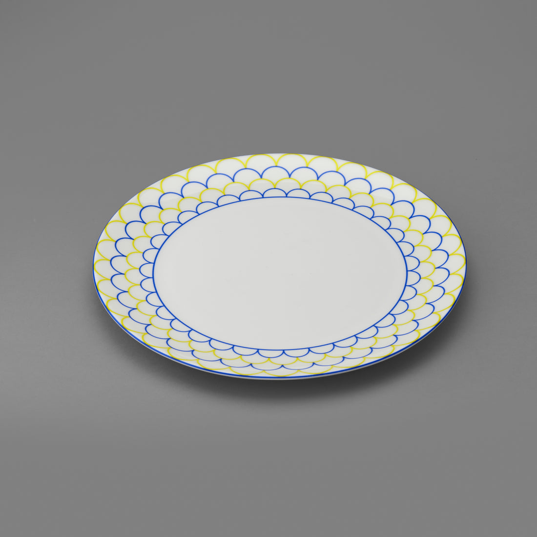 Ripple Teaplate in Yellow & Blue