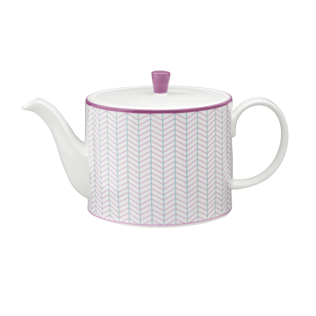 Ebb Teapot in Pink & Turquoise - 1L