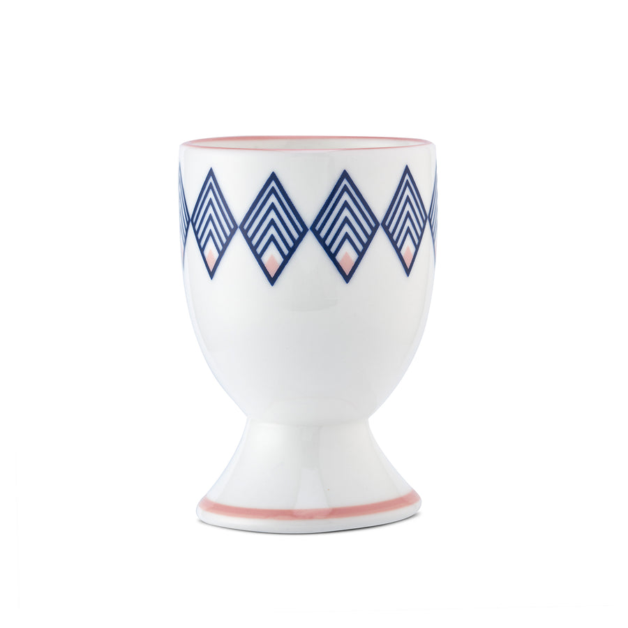 Gatsby Mug & Egg Cup Gift Set in Blue & Blush Pink