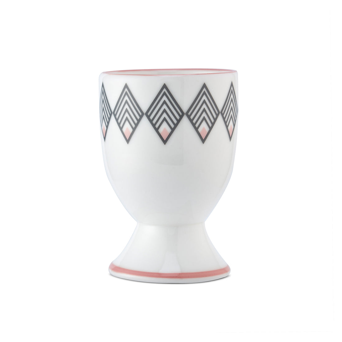 Gatsby Egg Cup in Grey & Blush Pink