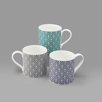 Gatsby Mug in Blue & Blush Pink