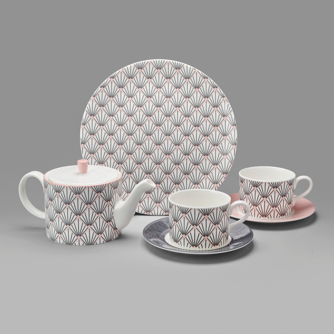 Zighy Teaplate in Grey and Blush