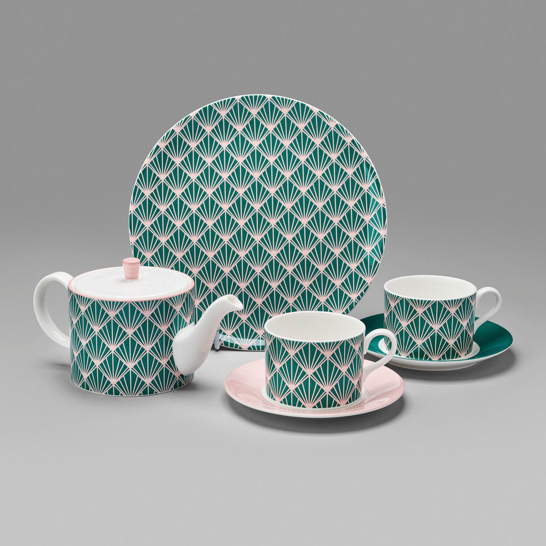 Zighy II Teapot in Teal and Blush - 450ml