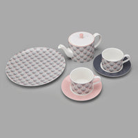 Zighy Teaplate in Grey and Blush