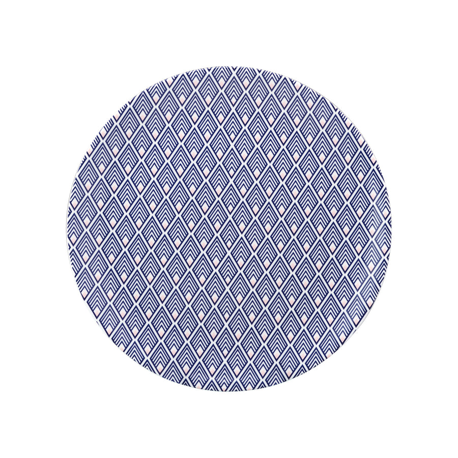 Gatsby Teaplate in Blue and Blush