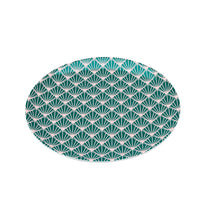 Zighy II Teaplate in Teal and Blush