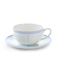 Ebb Cup & Saucer in Blue & Turquoise
