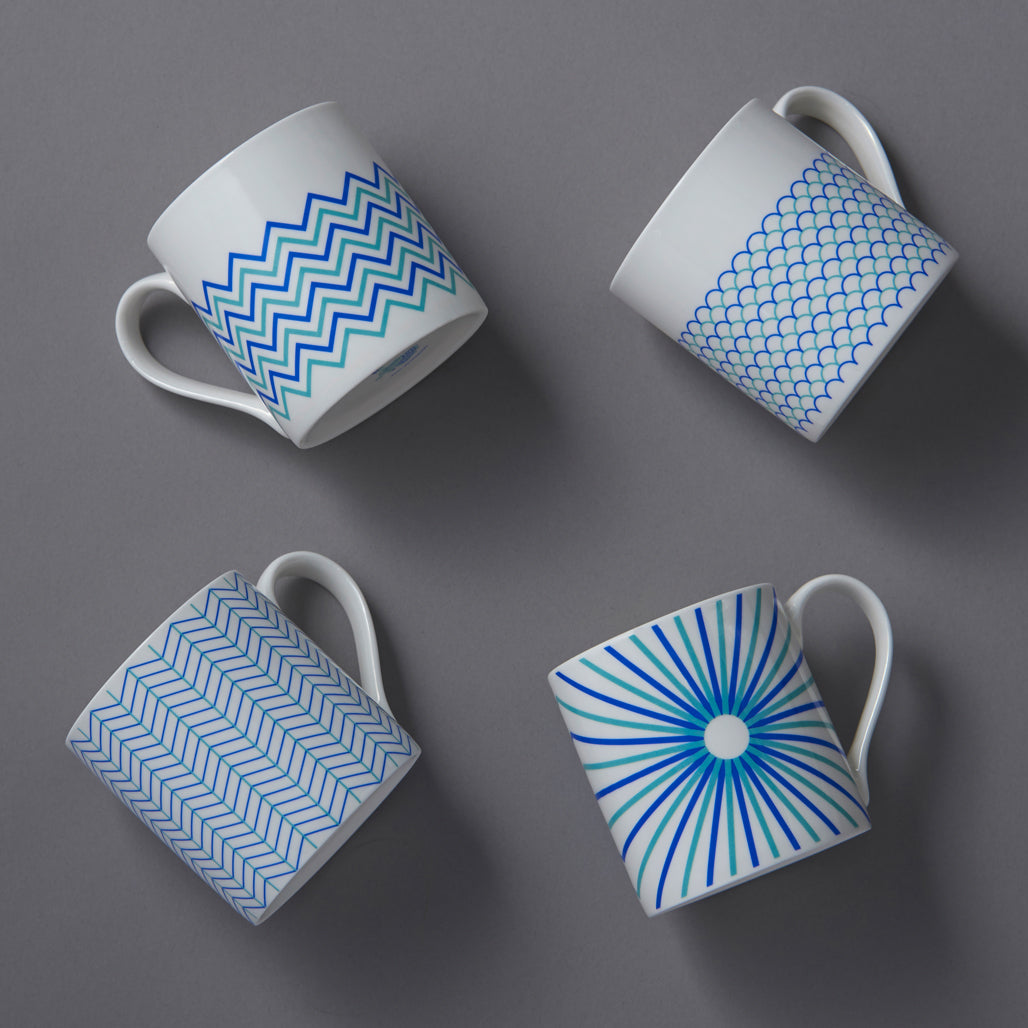 Ebb Mug in Blue & Turquoise