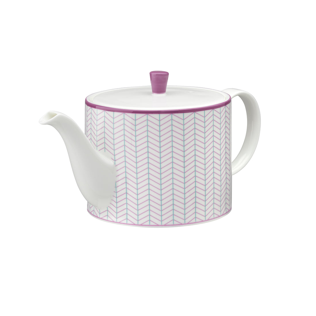 Ebb Teapot in Pink & Turquoise - 1L