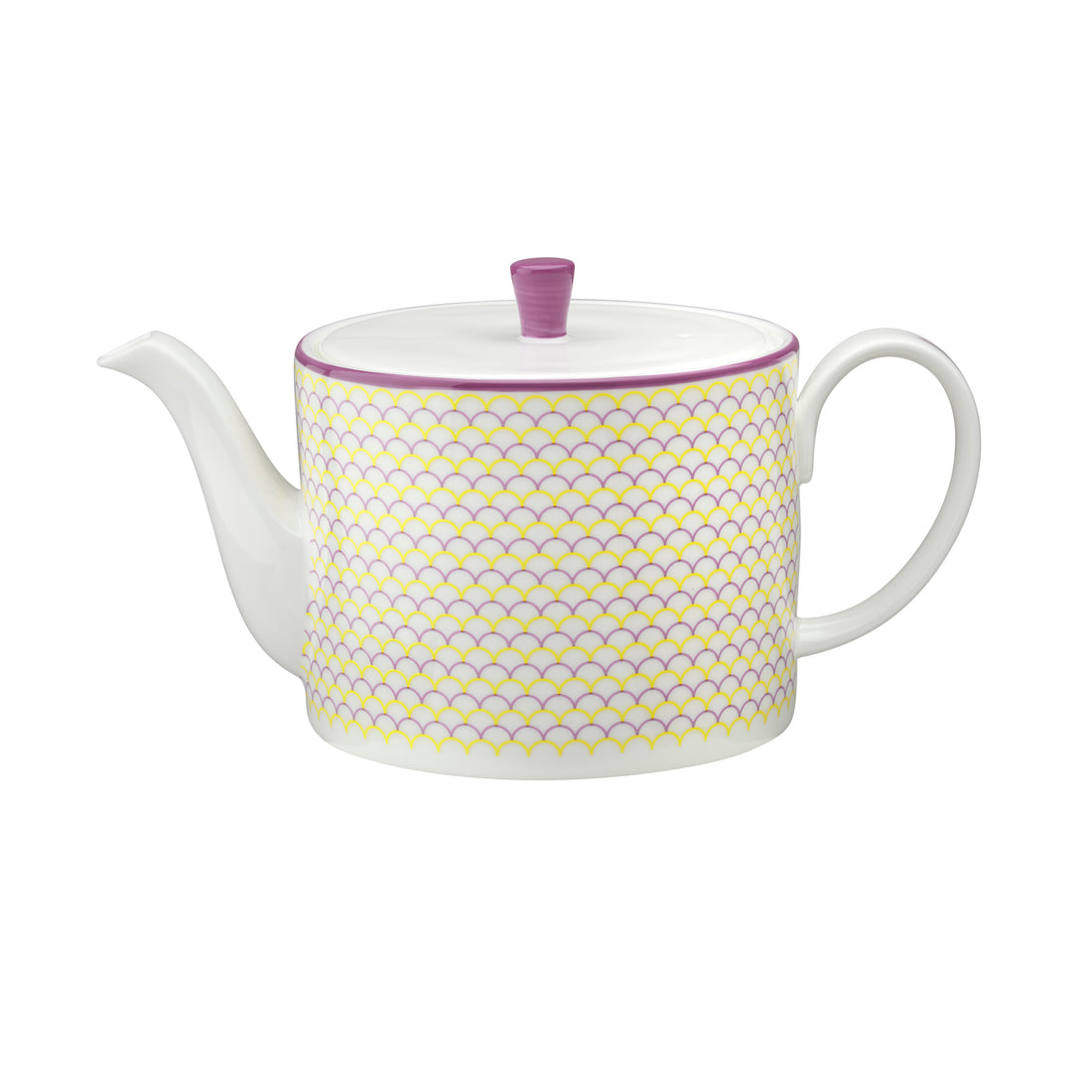 Ripple Teapot in Pink & Yellow - 1L